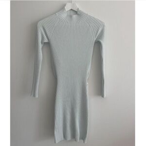 Dion Lee Stripe Rib Twist Mini Dress in Clear Blue